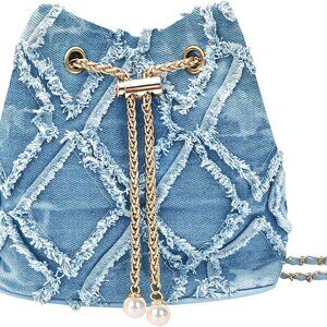 Denim Hobo Handbag for Women